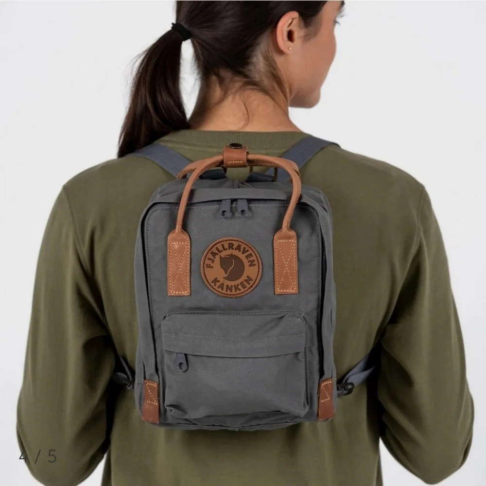 Fjallraven Navy Blue Mini Kaken Backpack - Picture 10 of 11